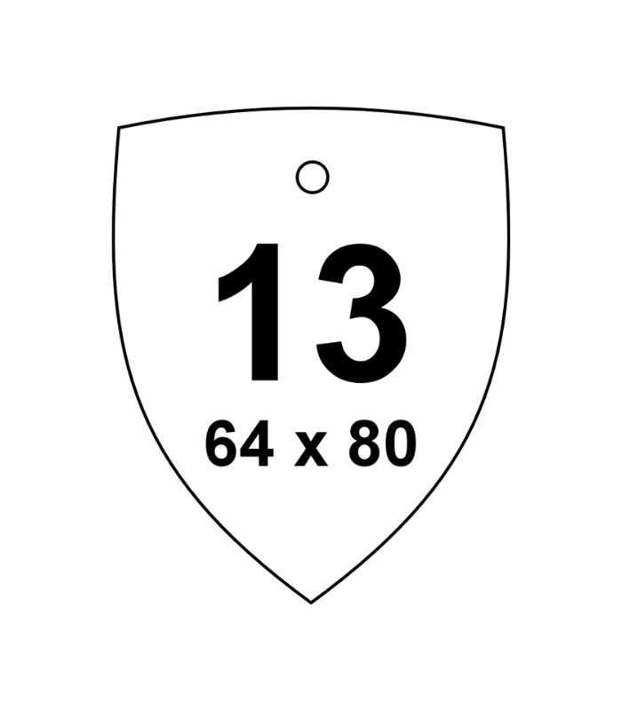 Oblik 13 – kompaktni brendirani automiris 64 × 80 mm